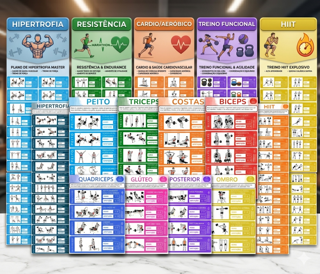 Mockup da Plataforma de Treinos Personalizados